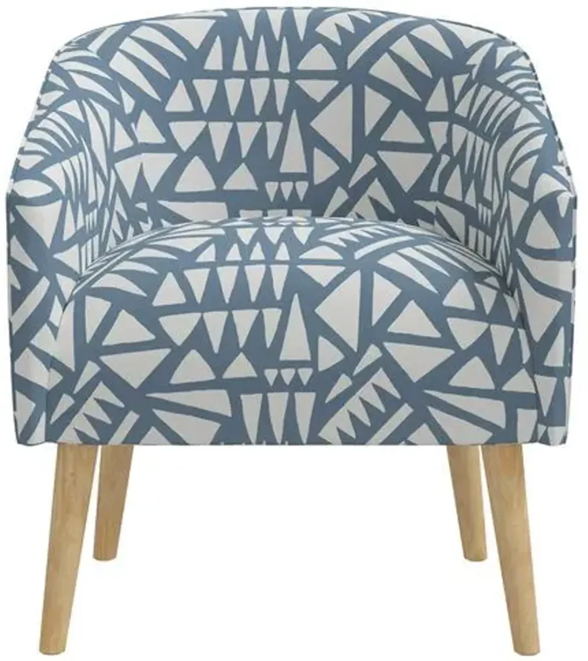 Leah Barrel Chair - Nairobi Blue