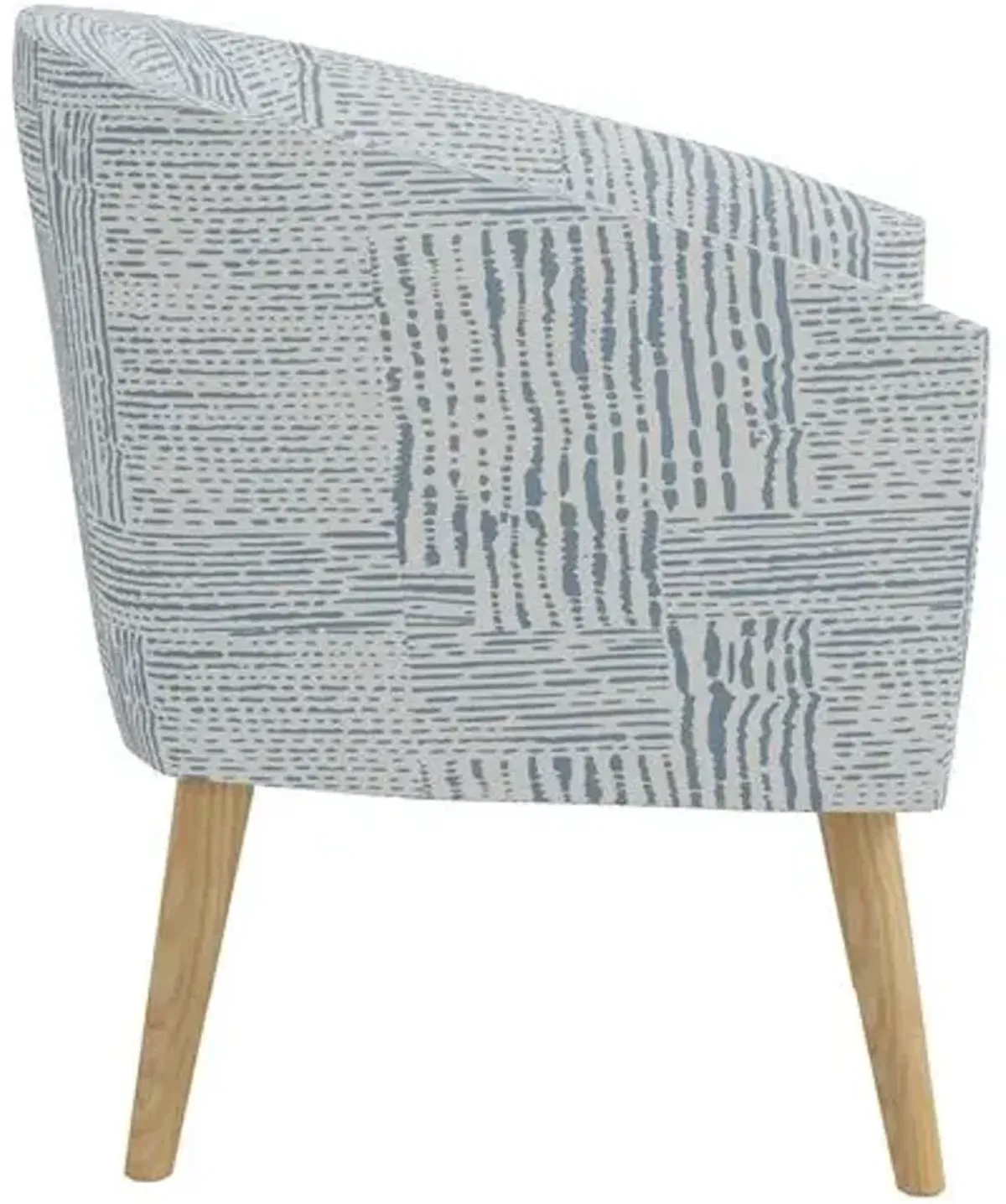 Leah Barrel Chair - Durban Blue