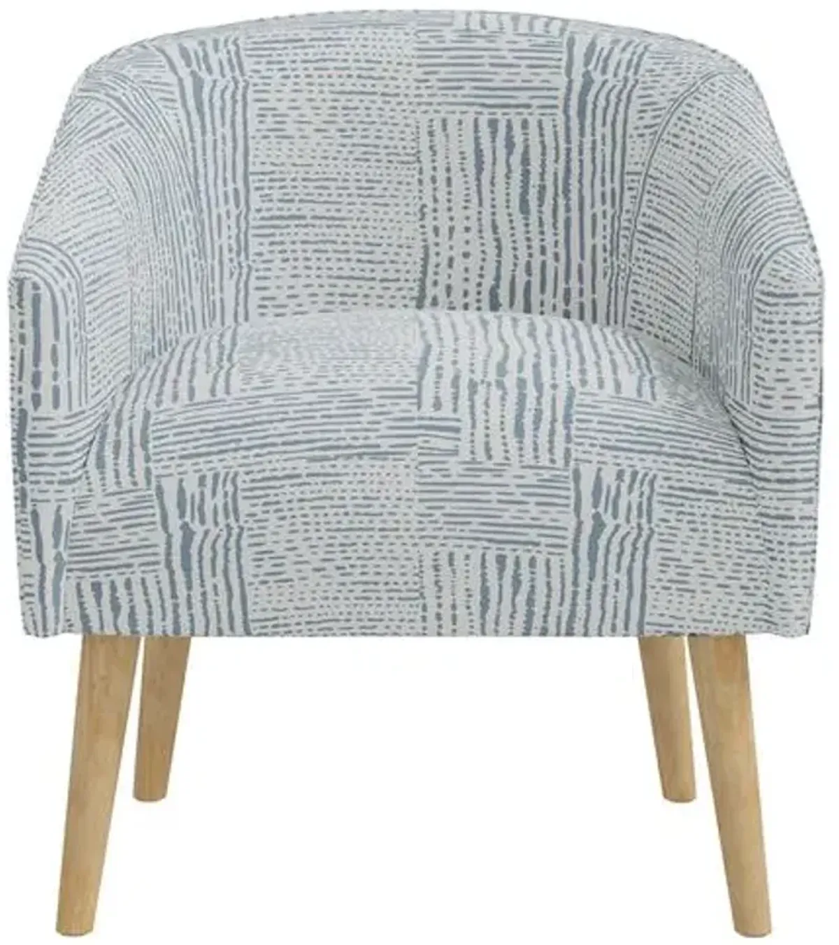 Leah Barrel Chair - Durban Blue