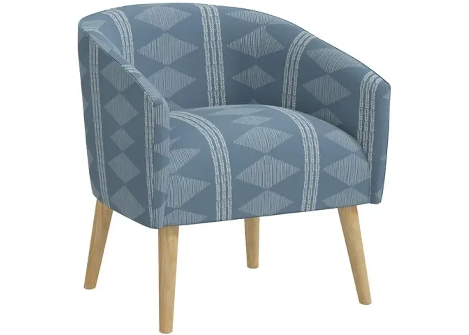 Leah Barrel Chair - Soweto Blue