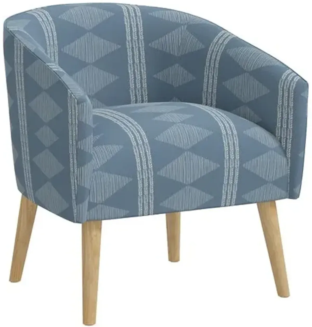 Leah Barrel Chair - Soweto Blue