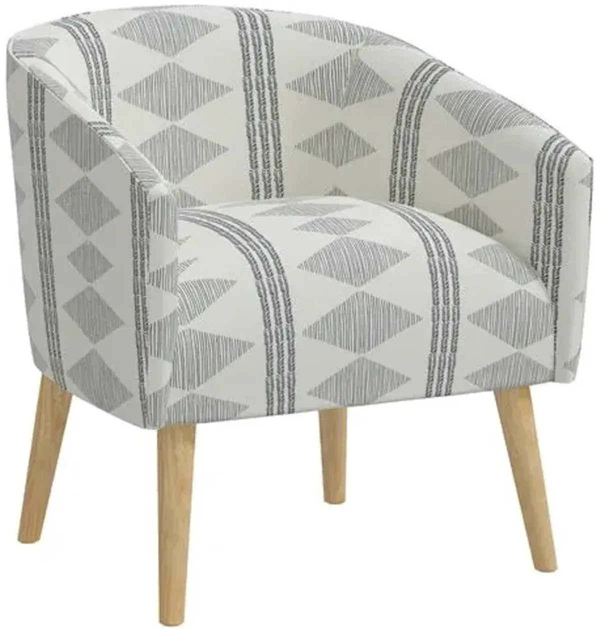 Leah Barrel Chair - Soweto Gray