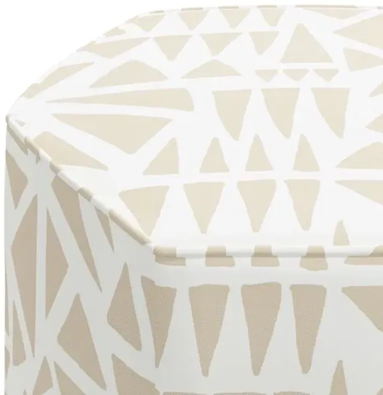 Becca Ottoman - Nairobi Natural - Beige