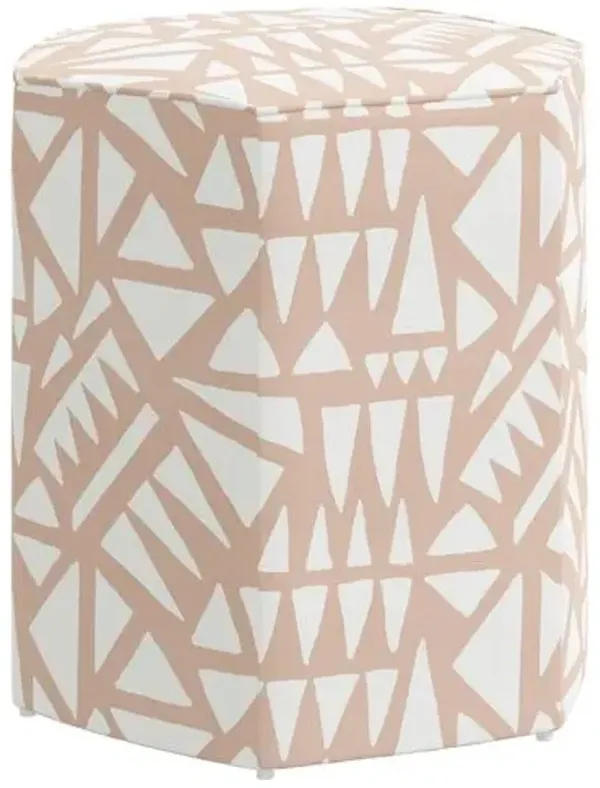 Becca Ottoman - Nairobi Soft Pink