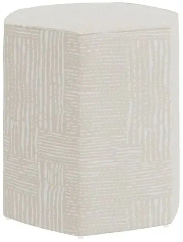 Becca Ottoman - Durban Natural - Beige