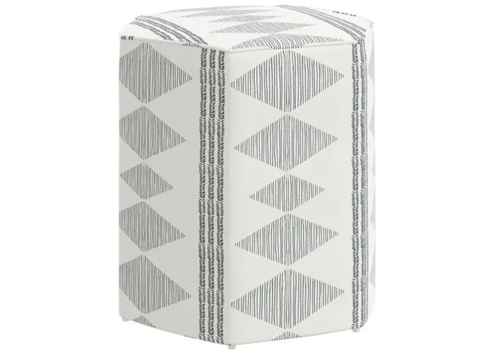 Becca Ottoman - Soweto Gray