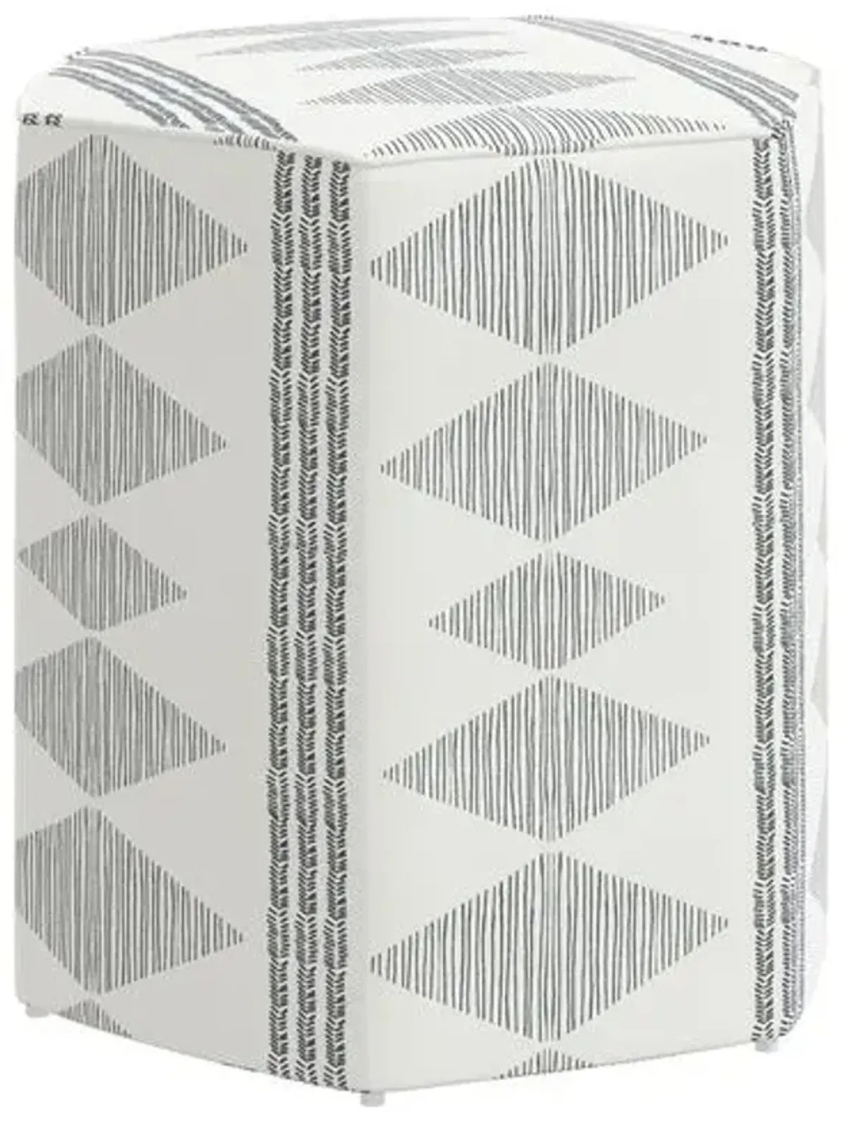 Becca Ottoman - Soweto Gray