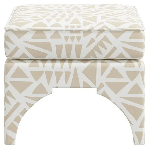 Maude Pillow-Top Ottoman - Nairobi Natural