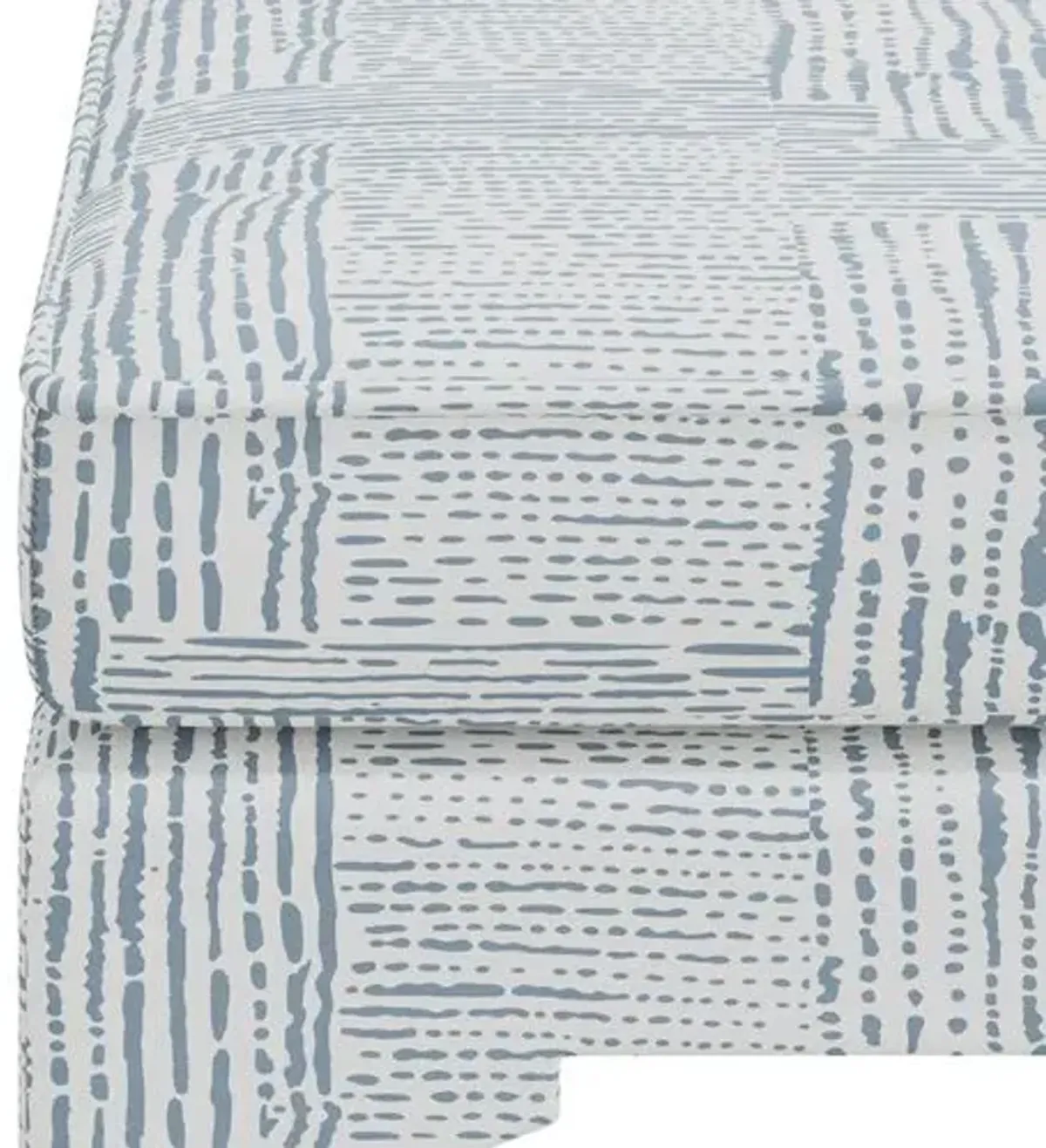 Maude Pillow-Top Ottoman - Durban Blue