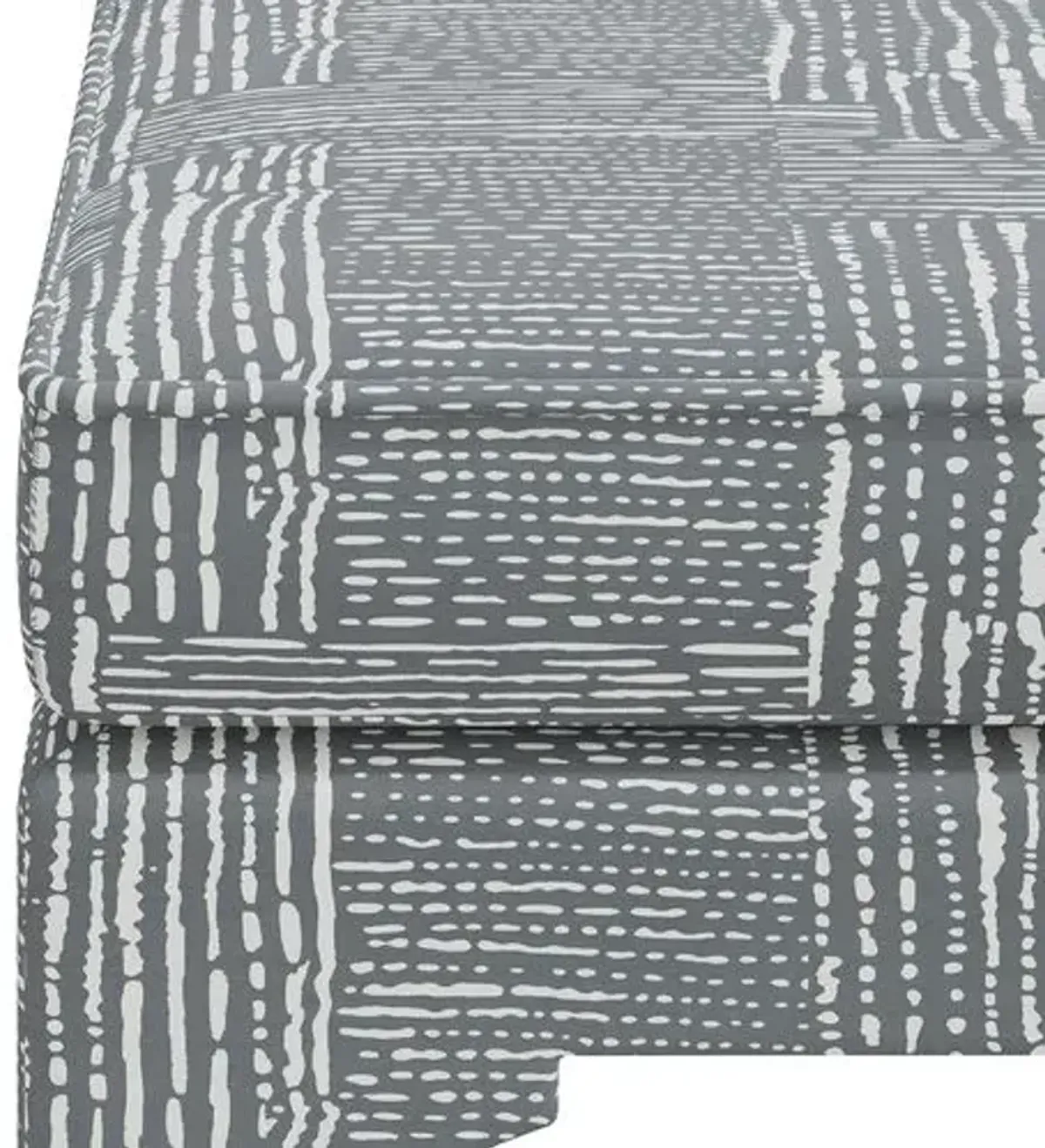 Maude Pillow-Top Ottoman - Durban Charcoal