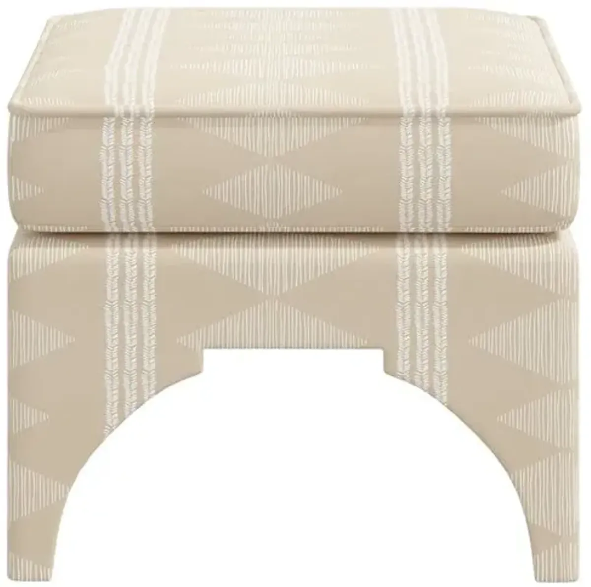 Maude Pillow-Top Ottoman - Soweto Natural