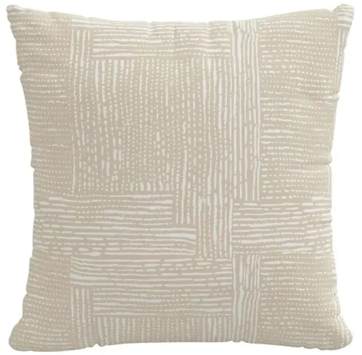 Durban 20x20 Pillow - Natural