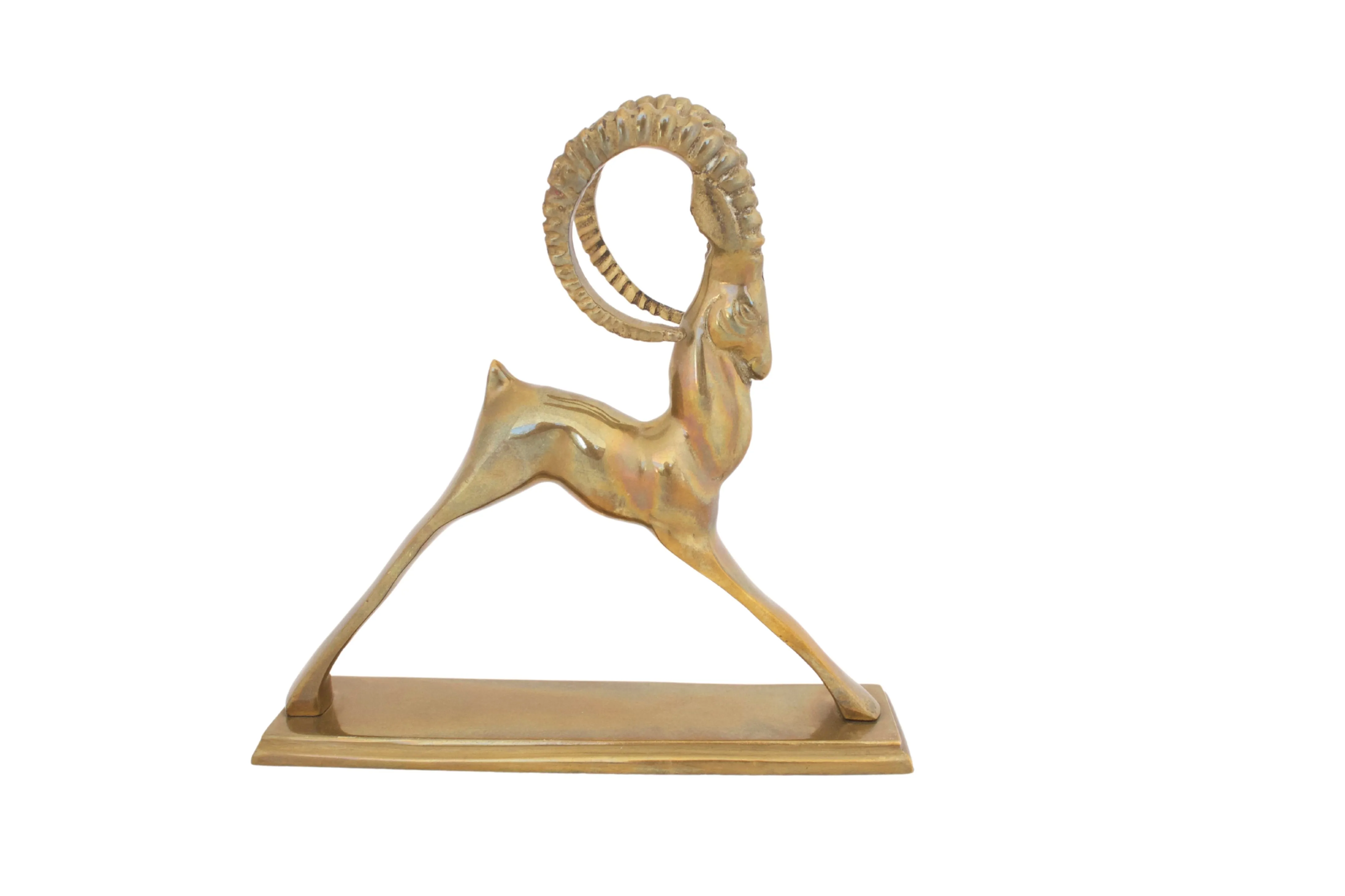 Mid-Century Brass Gazelle - G3Q Designs - Gold