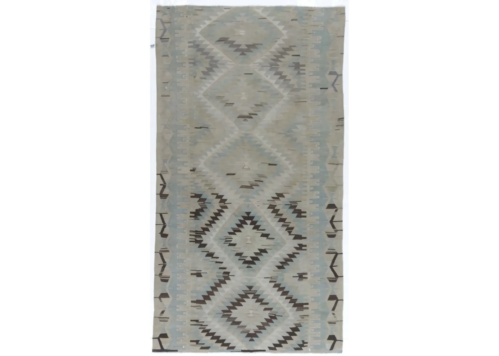 Turkish Handwoven Kilim - 5'8" X 10'7" - Blue