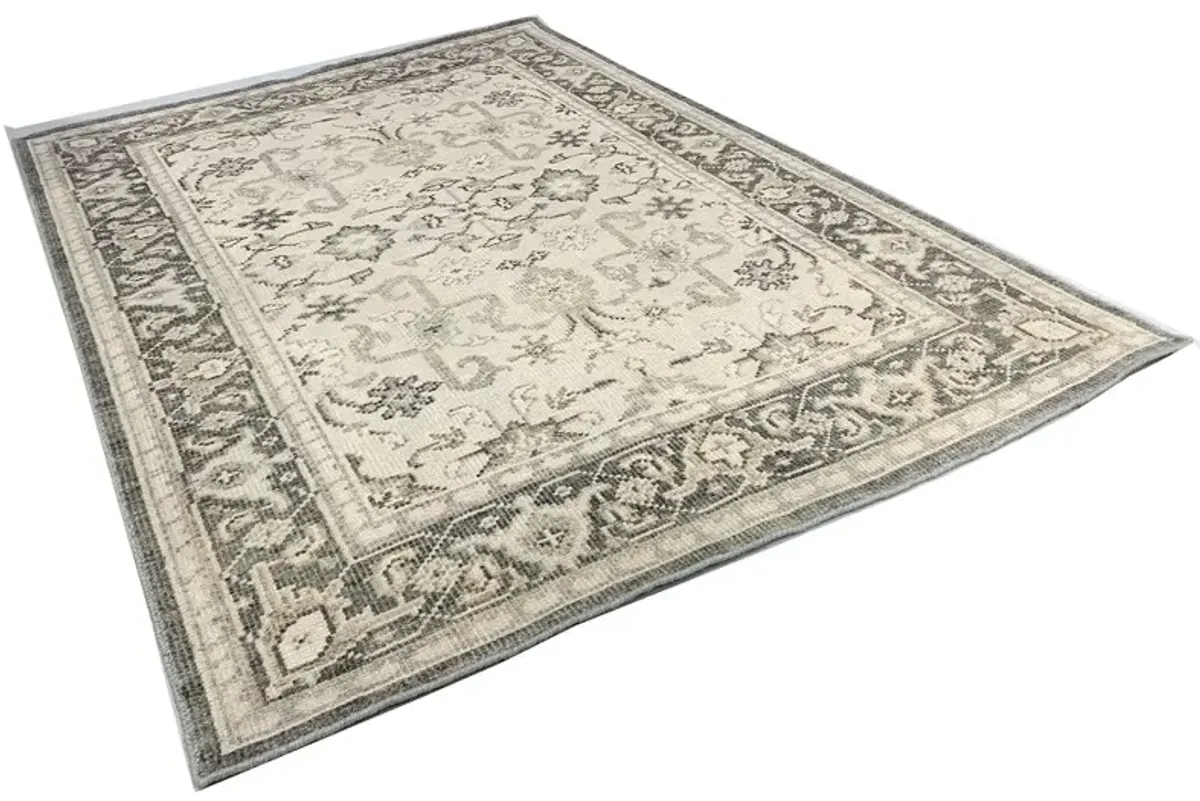 Classic Tabriz Style Handwoven 5'2 x 7'5 - Gray