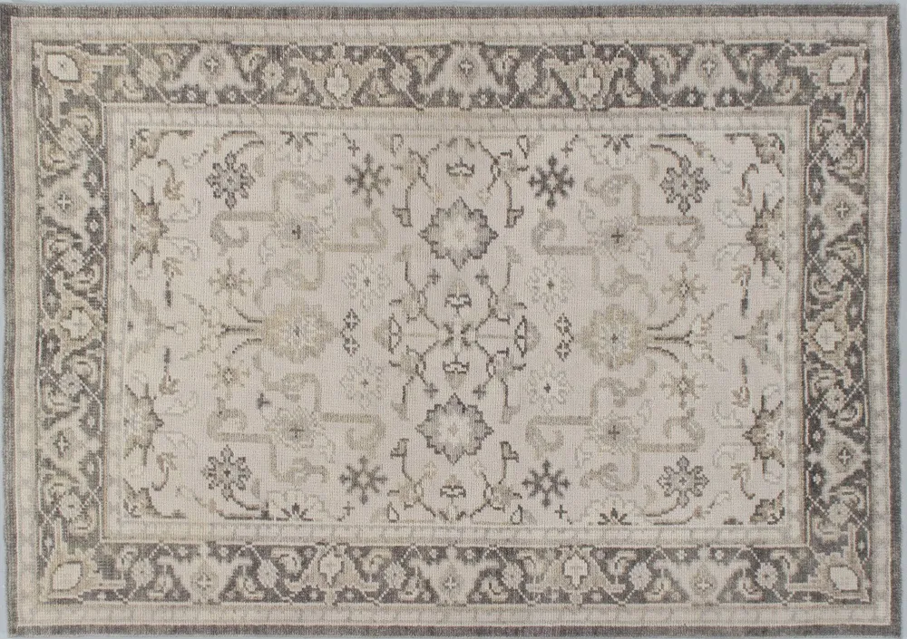 Classic Tabriz Style Handwoven 5'2 x 7'5 - Gray