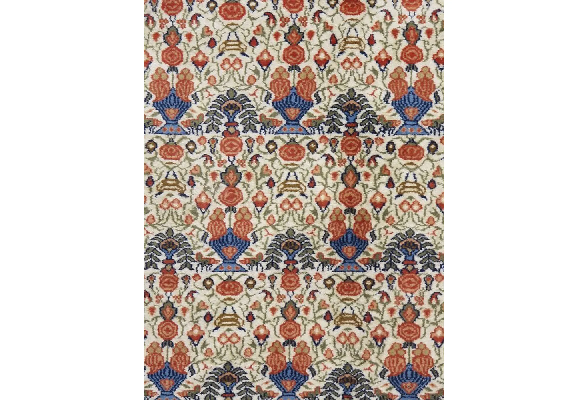 Qum Hand Woven Rug 7'8 X 10'1 - Red - Red