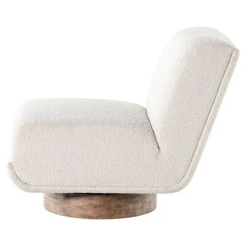 Marshall Boucl Swivel Chair - Knoll Natural