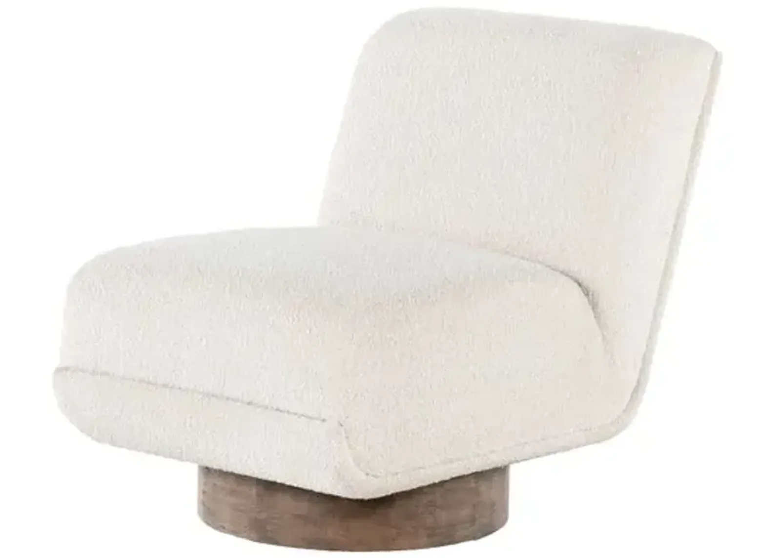 Marshall Boucl Swivel Chair - Knoll Natural