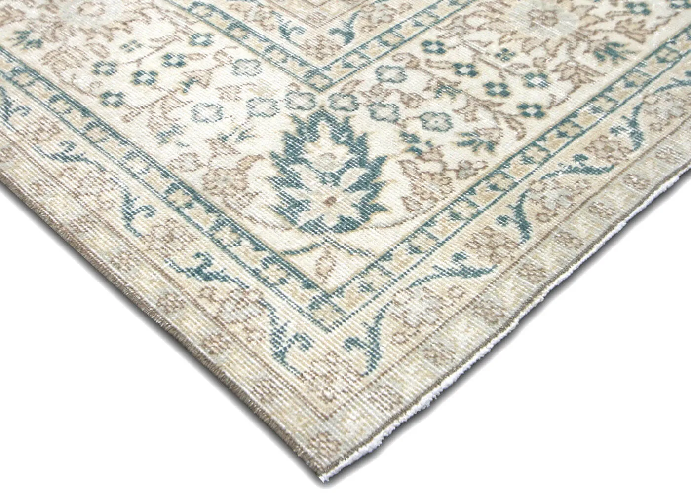 1960s Turkish Oushak Rug - 8'7" x 12'7" - Nalbandian - Blue - Blue