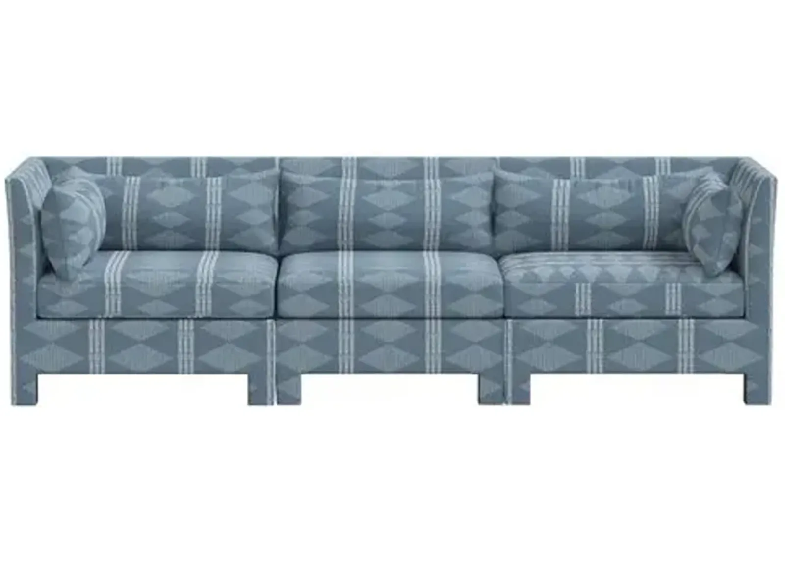 Bryn 3-Pc Sofa - Soweto Blue