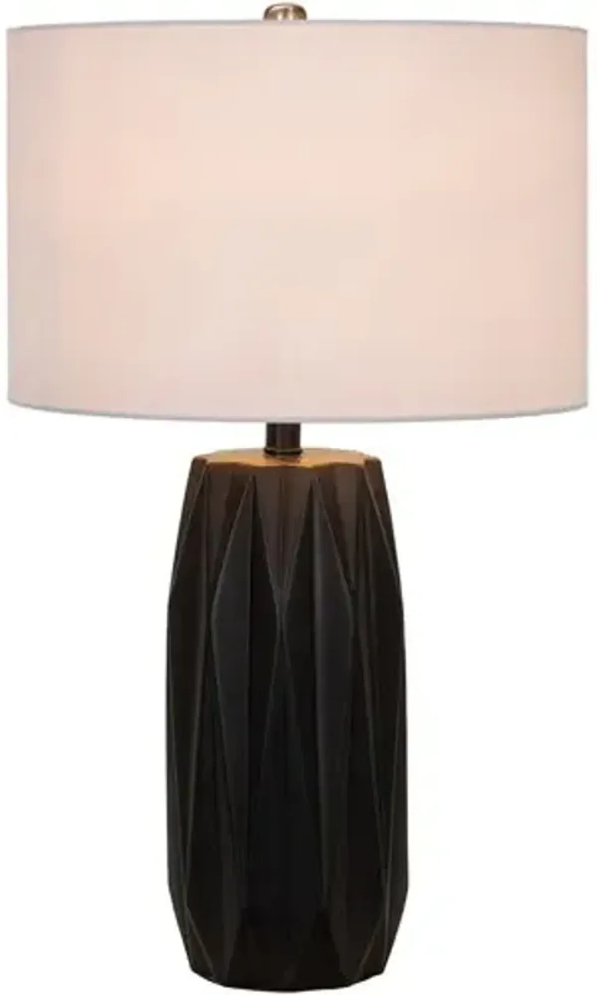 Grimsey Table Lamp - Black Glaze