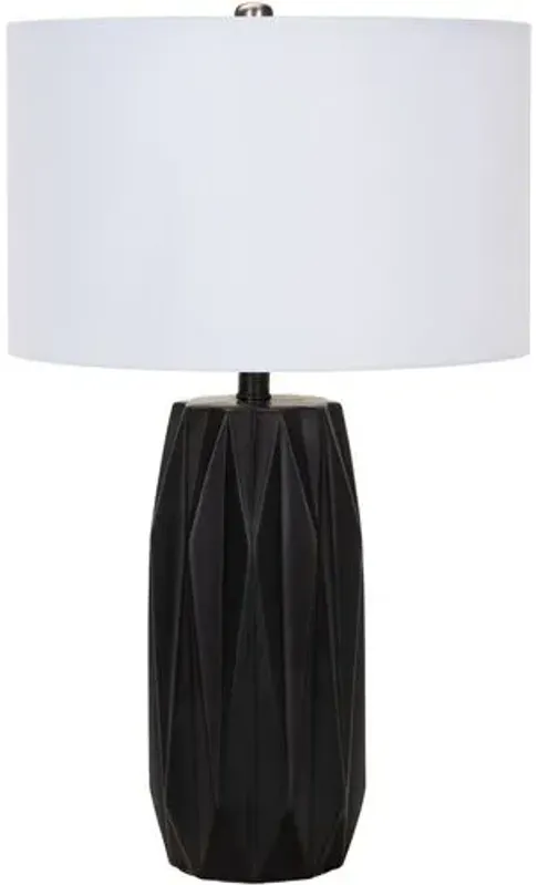 Grimsey Table Lamp - Black Glaze