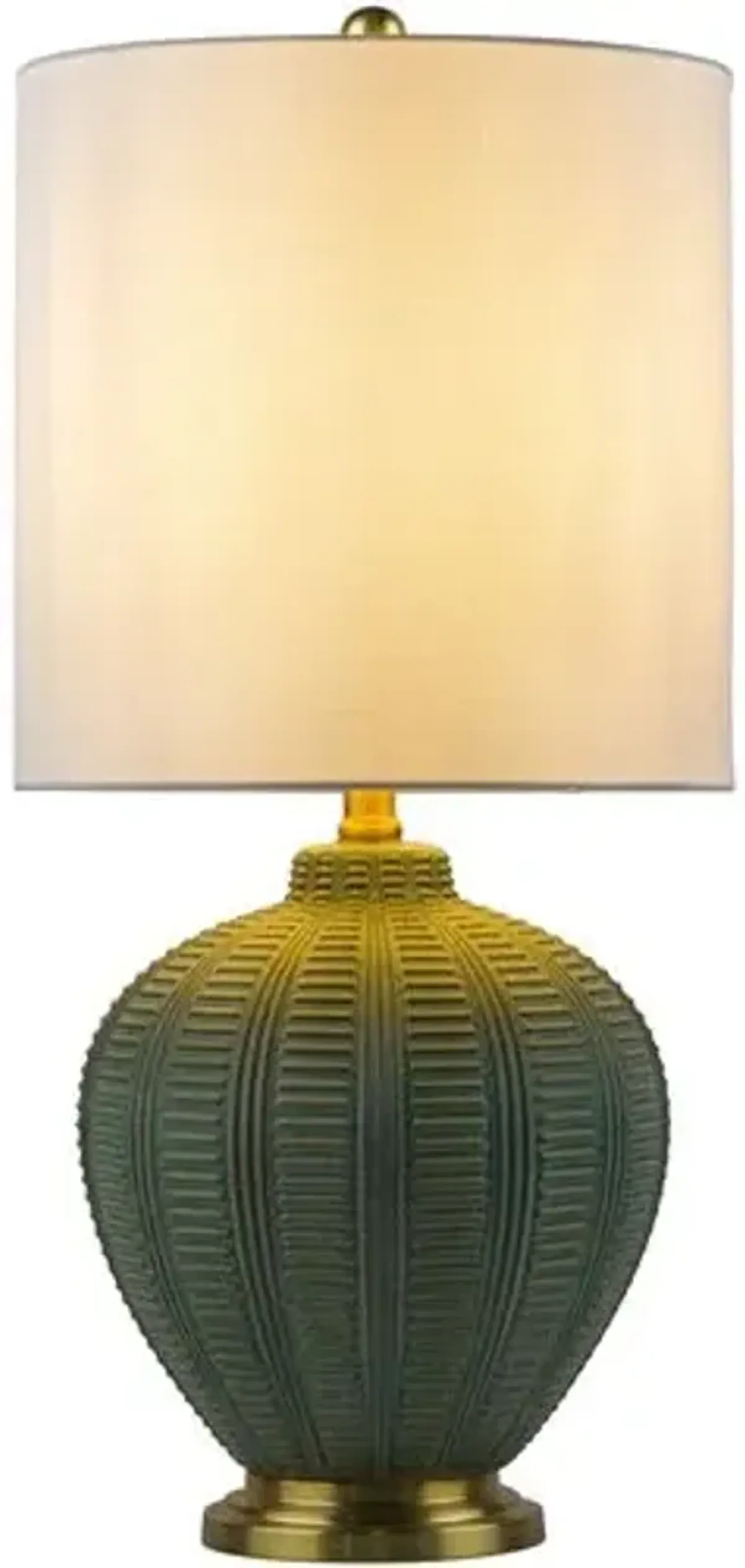 Raya Table Lamp - Green Glaze