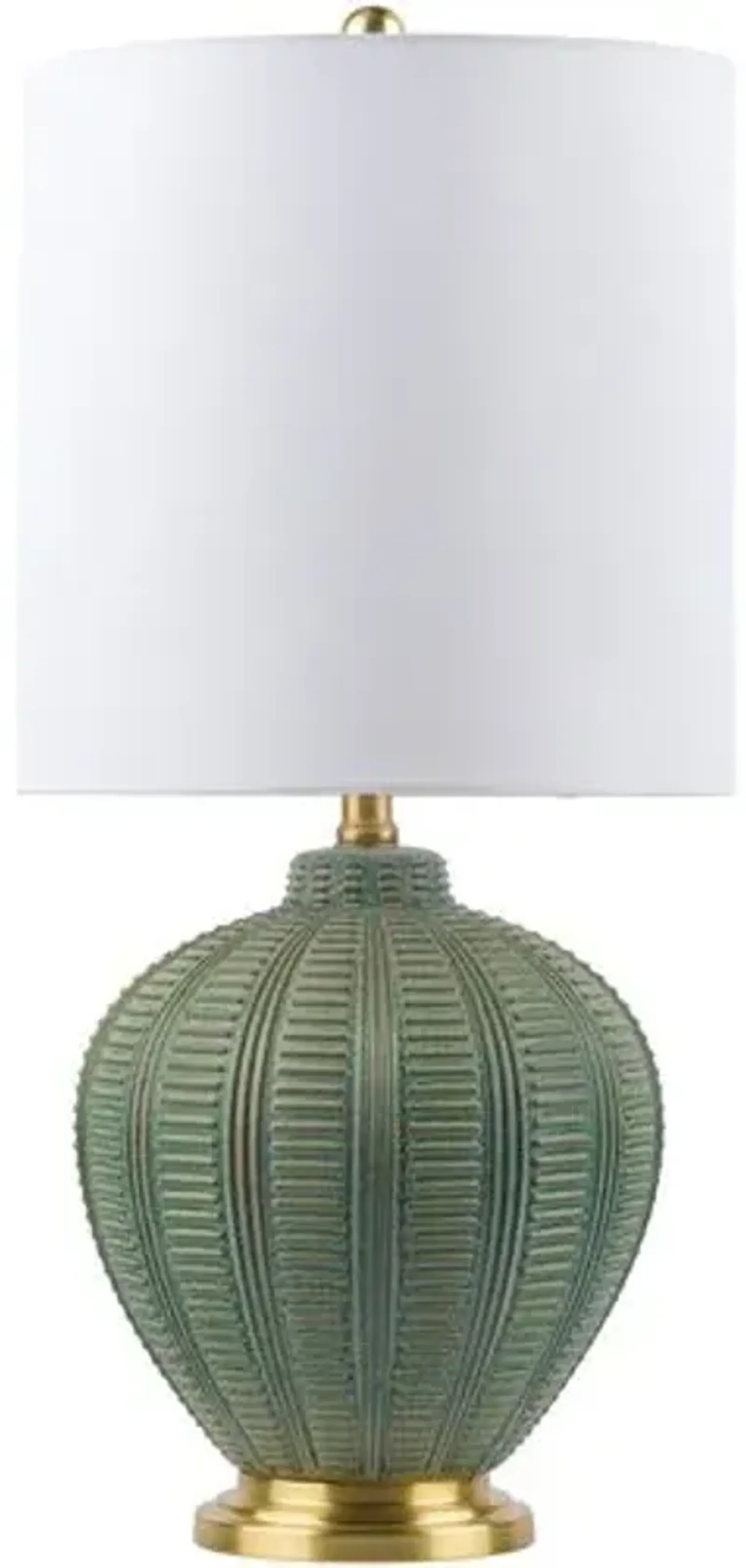 Raya Table Lamp - Green Glaze