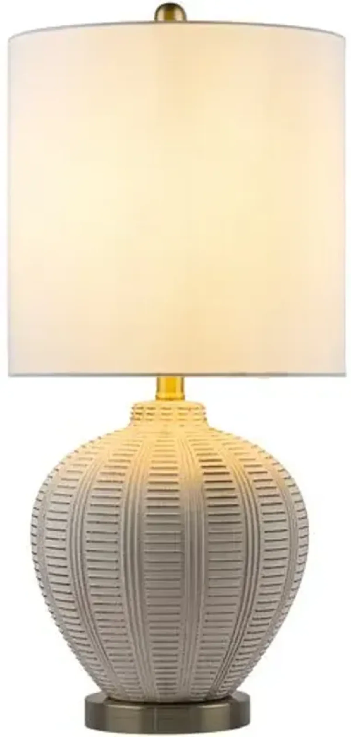 Raya Table Lamp - Off-White Glaze