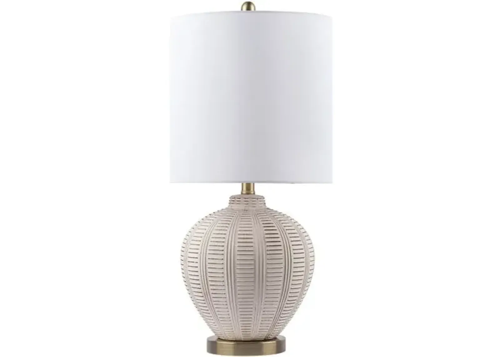 Raya Table Lamp - Off-White Glaze