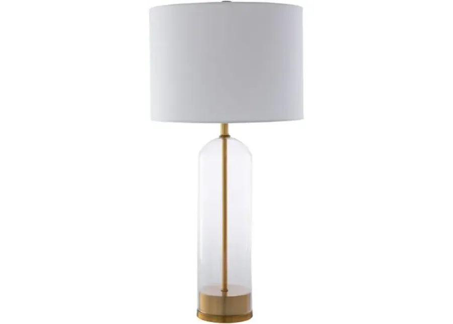 Cartha Glass Table Lamp - Gold