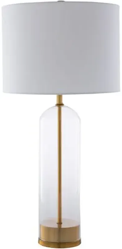 Cartha Glass Table Lamp - Gold