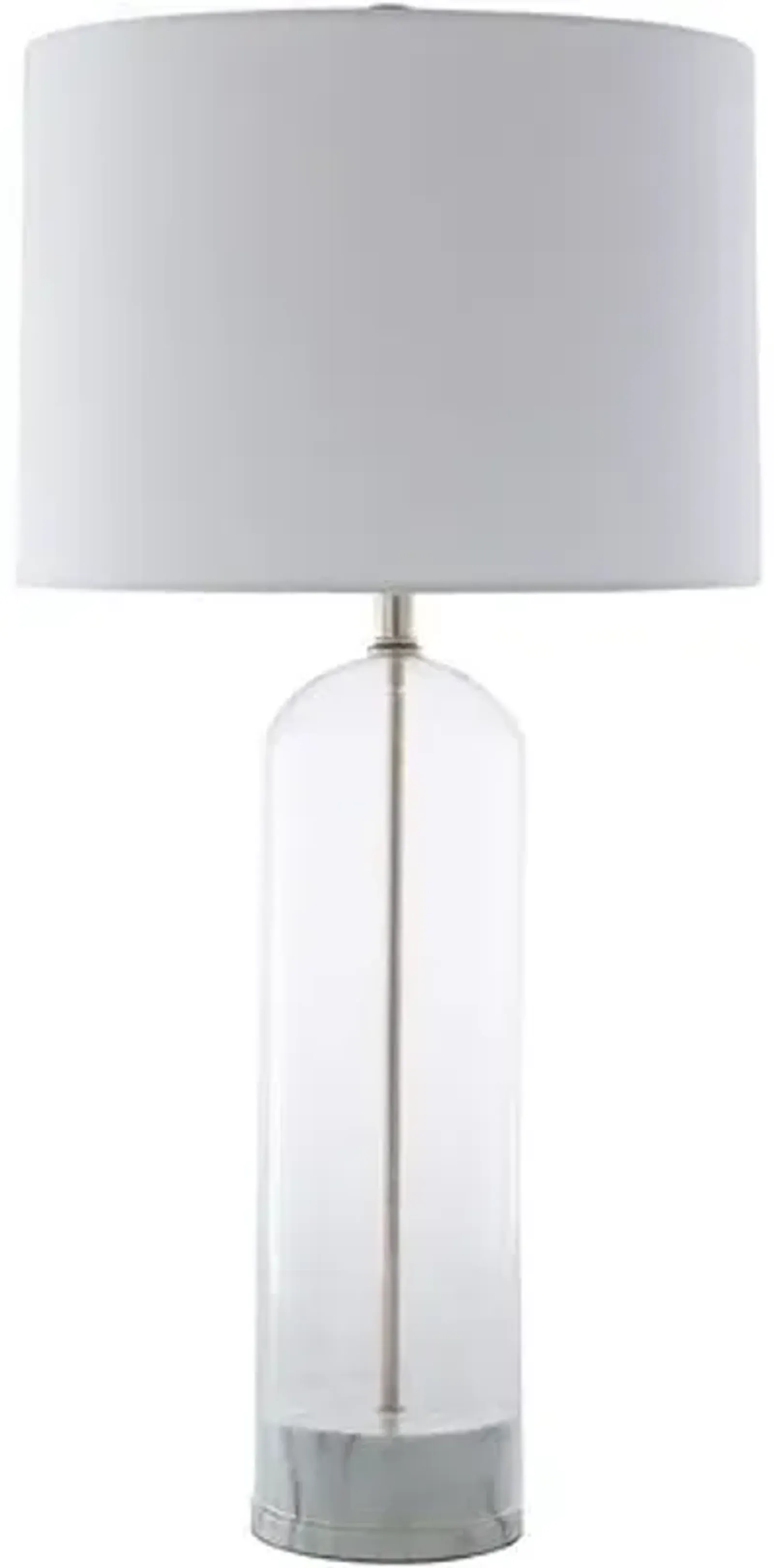 Cartha Glass Table Lamp - White