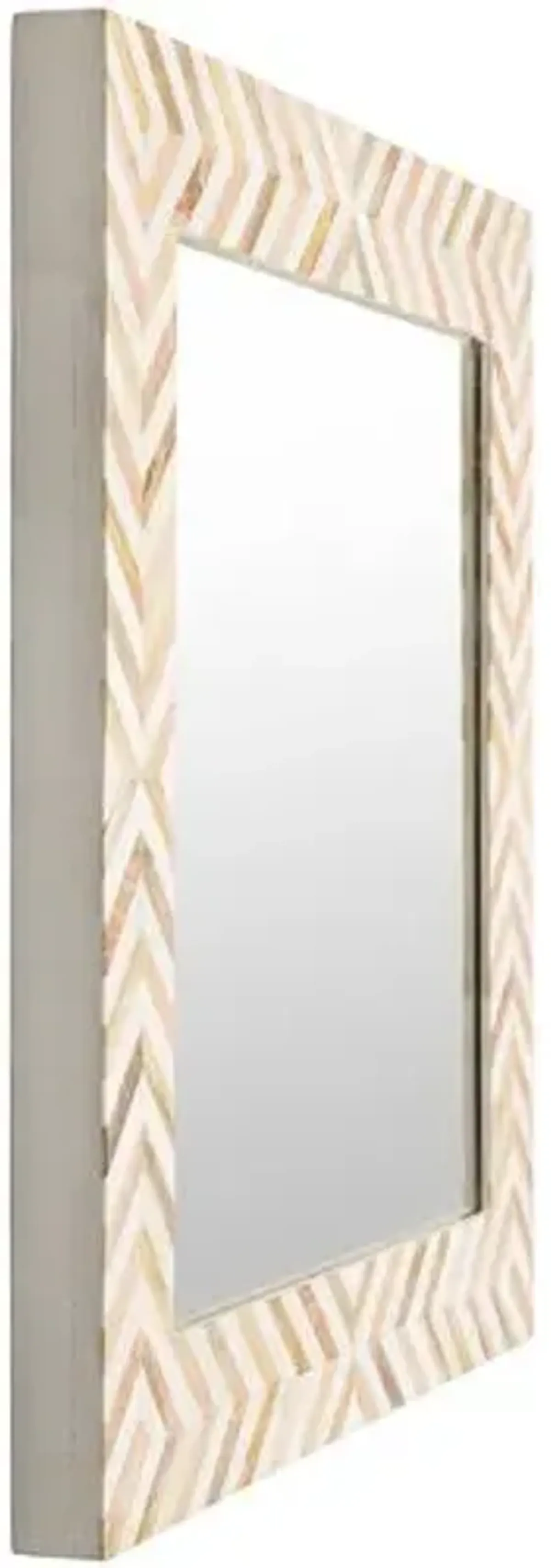 Kiara Small Square Wall Mirror - Natural