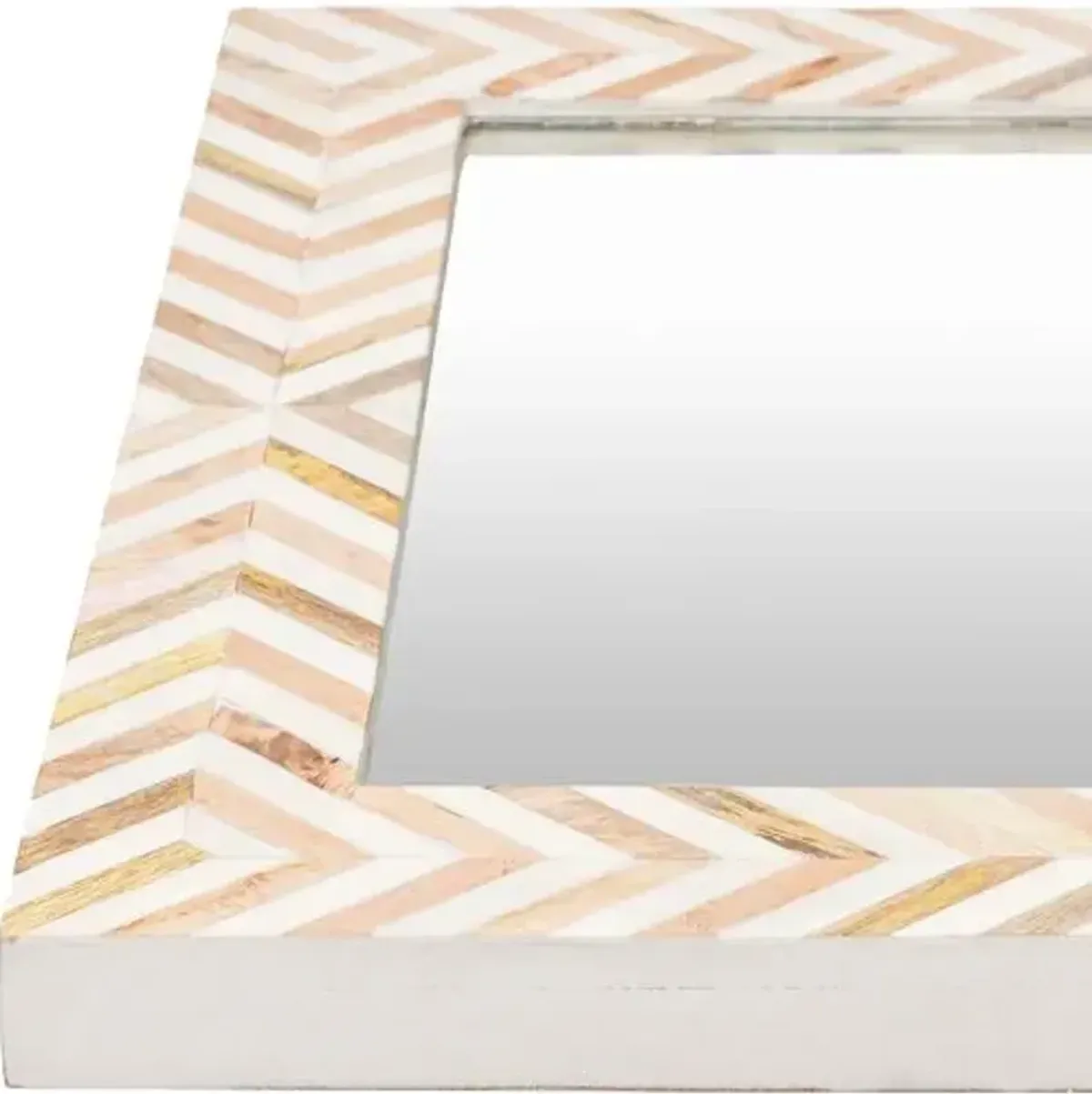 Kiara Large Square Wall Mirror - Natural