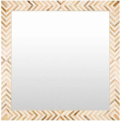 Kiara Large Square Wall Mirror - Natural