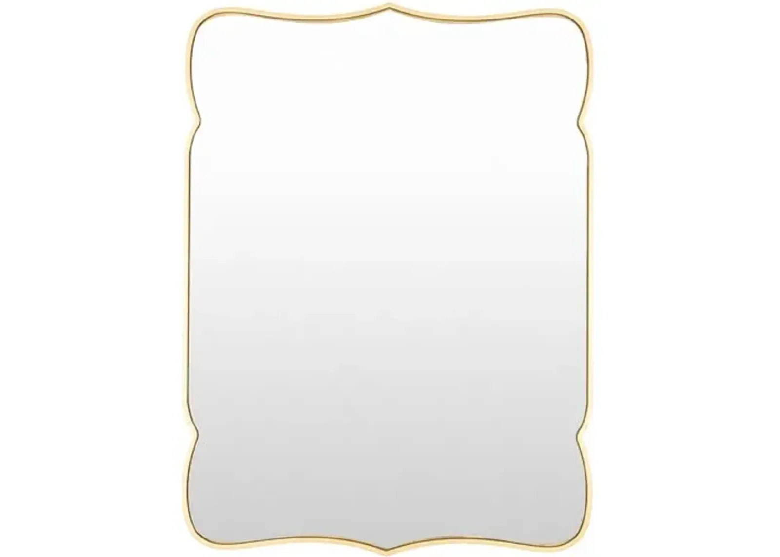 Melda Scroll Wall Mirror - Gold