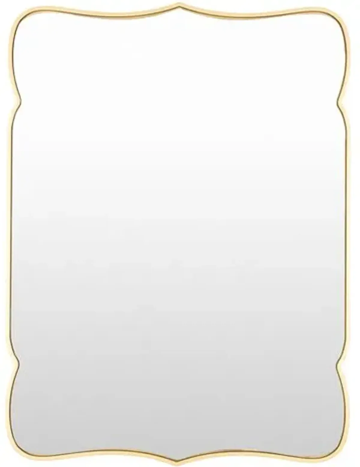 Melda Scroll Wall Mirror - Gold