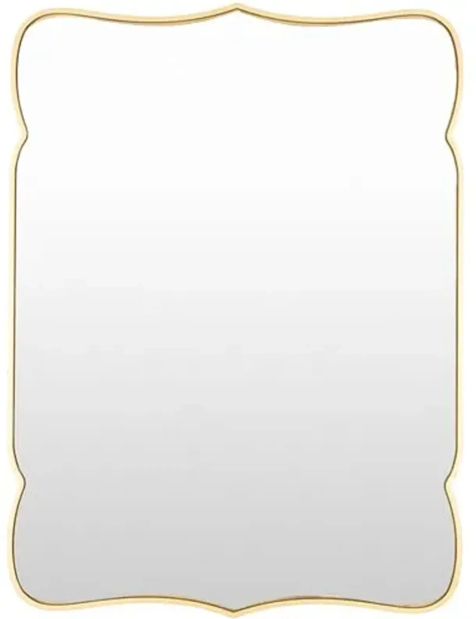 Melda Scroll Wall Mirror - Gold