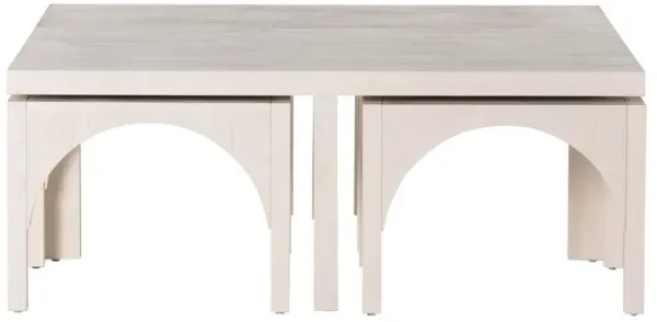 Allison Oak Coffee Table, Off White