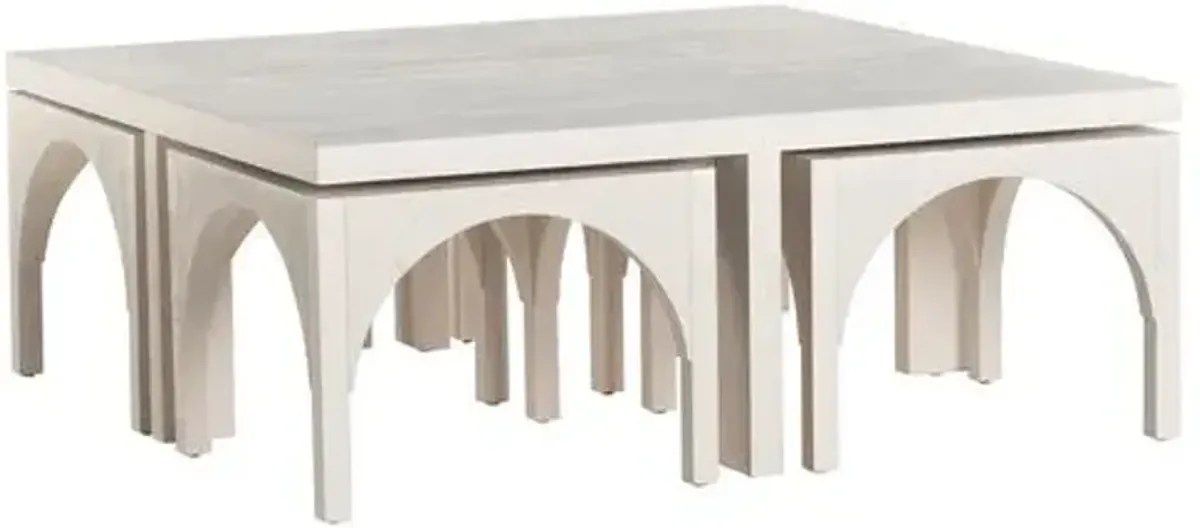 Allison Oak Coffee Table - Off White