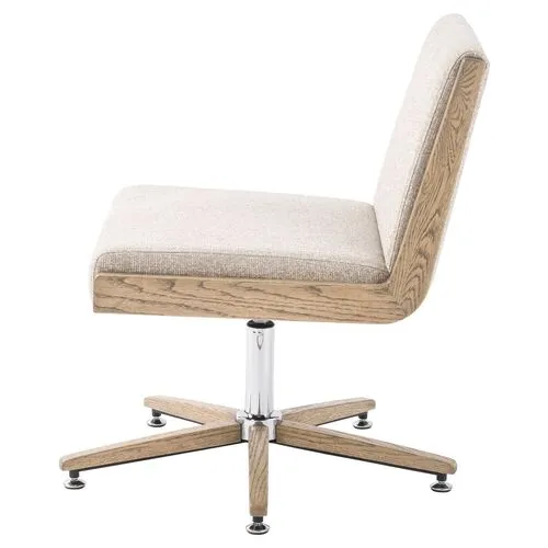 Hayden Desk Chair - Light Camel - Beige