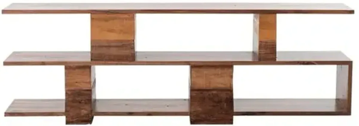 Graham Console - Walnut - Brown