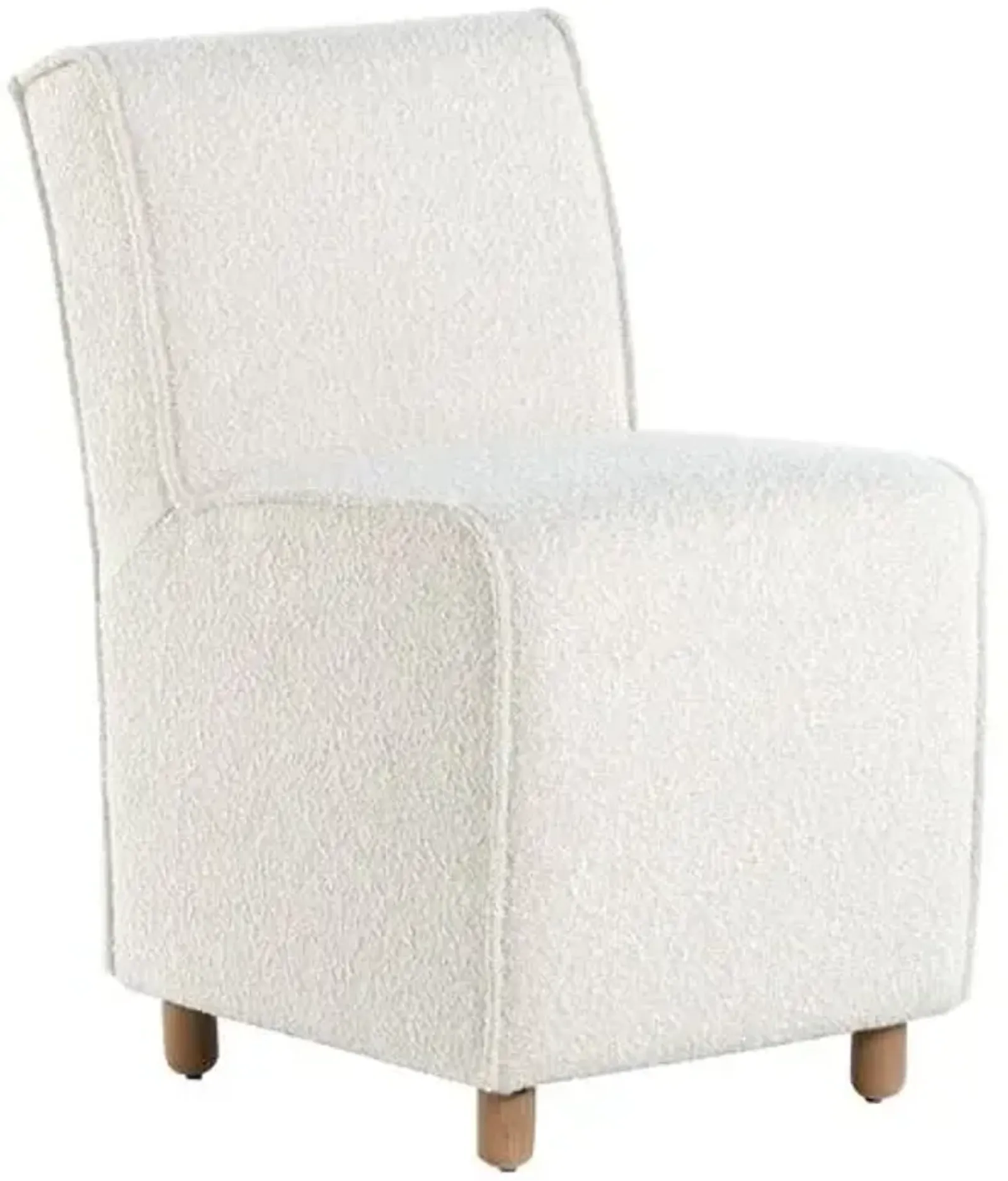 Thomas Boucle Dining Chair - Natural - Ivory