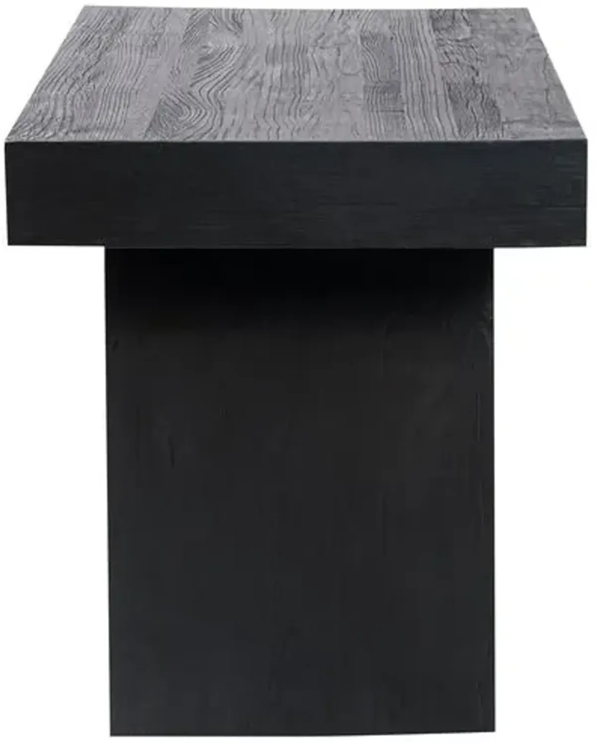 Wyatt Desk - Black Reclaimed Elm - Handcrafted