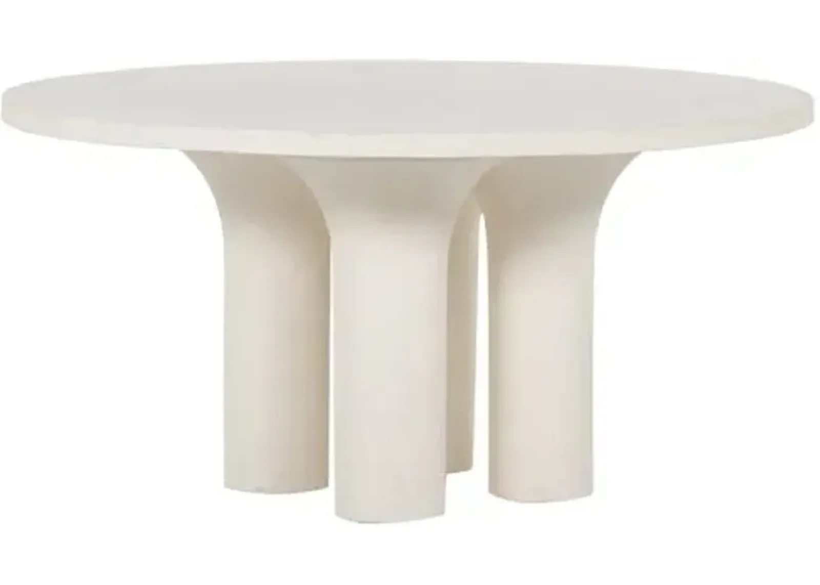 Dale 60" Dining Table - White Concrete