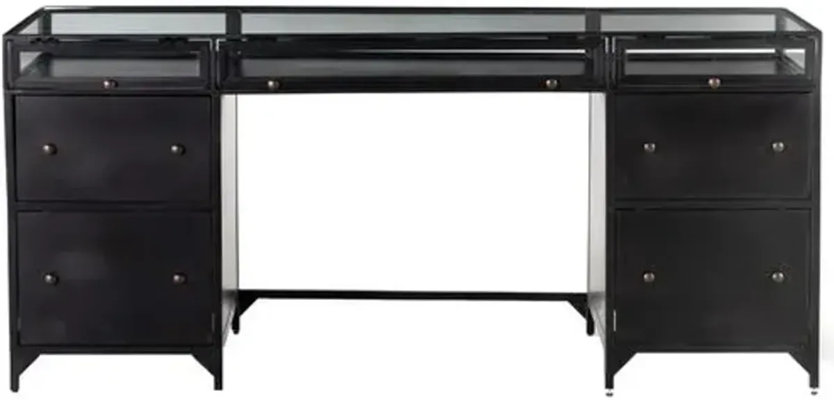 Aubrie Executive Desk - Black