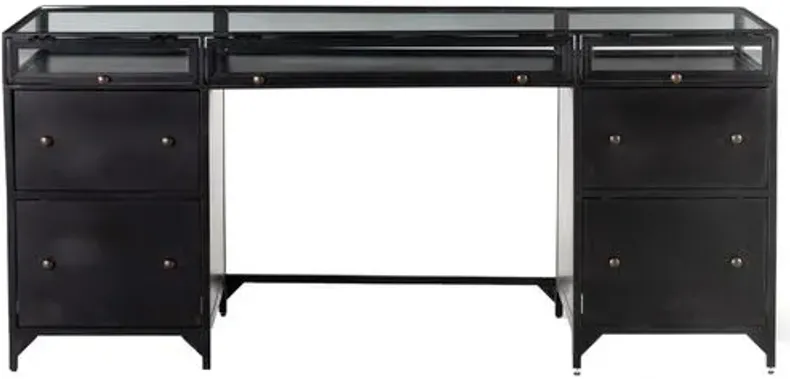 Aubrie Executive Desk - Black