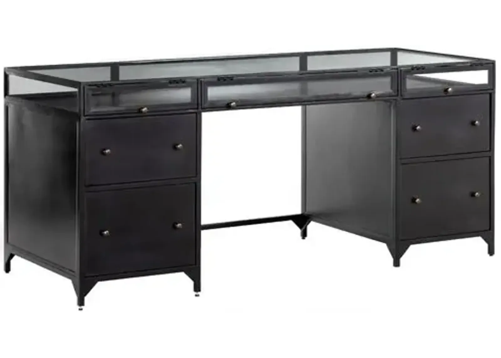 Aubrie Executive Desk - Black